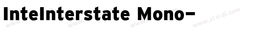 InteInterstate Mono字体转换